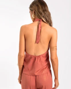 TOP NEVER LATE · TERRACOTA