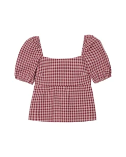 TOP RITA · BURDEOS Y ROSA