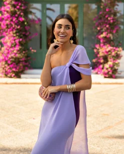 VESTIDO ALMERÍA · MORADO Y LILA