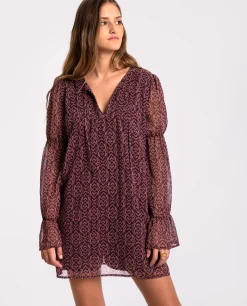 VESTIDO BREEZY AVENUE · MARRÓN