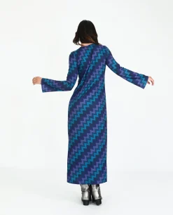VESTIDO DECISIONS · ZIGZAG AZUL