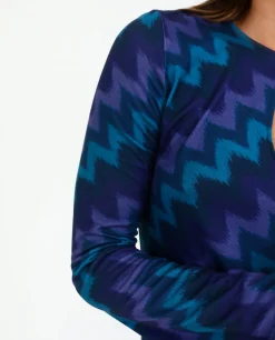 VESTIDO DECISIONS · ZIGZAG AZUL