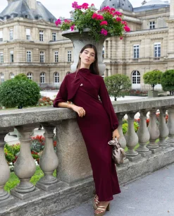 VESTIDO ELOISE · BURDEOS