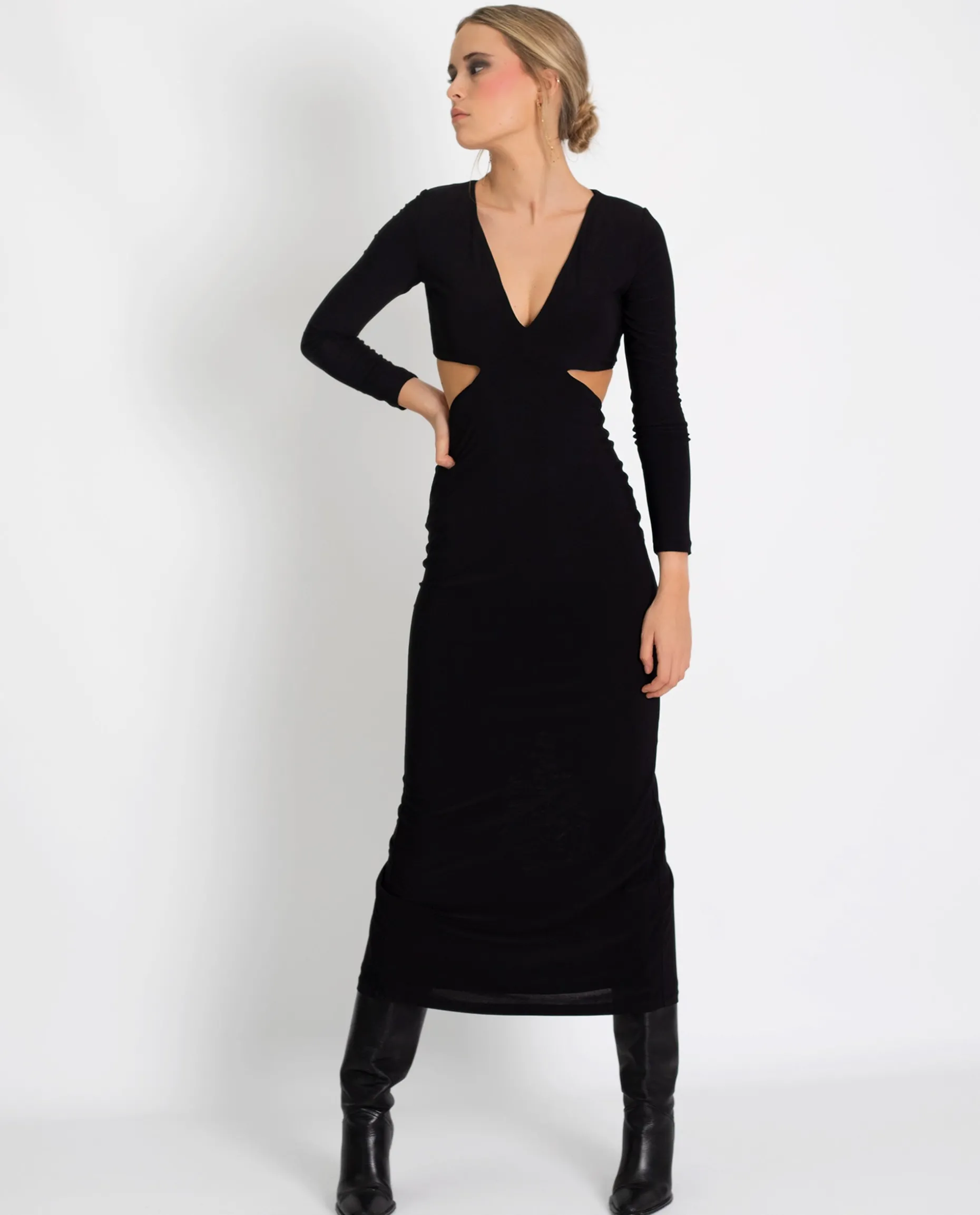 VESTIDO INSPIRE OTHERS · NEGRO