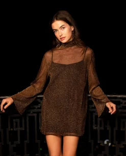 VESTIDO LAST NIGHT · COBRE