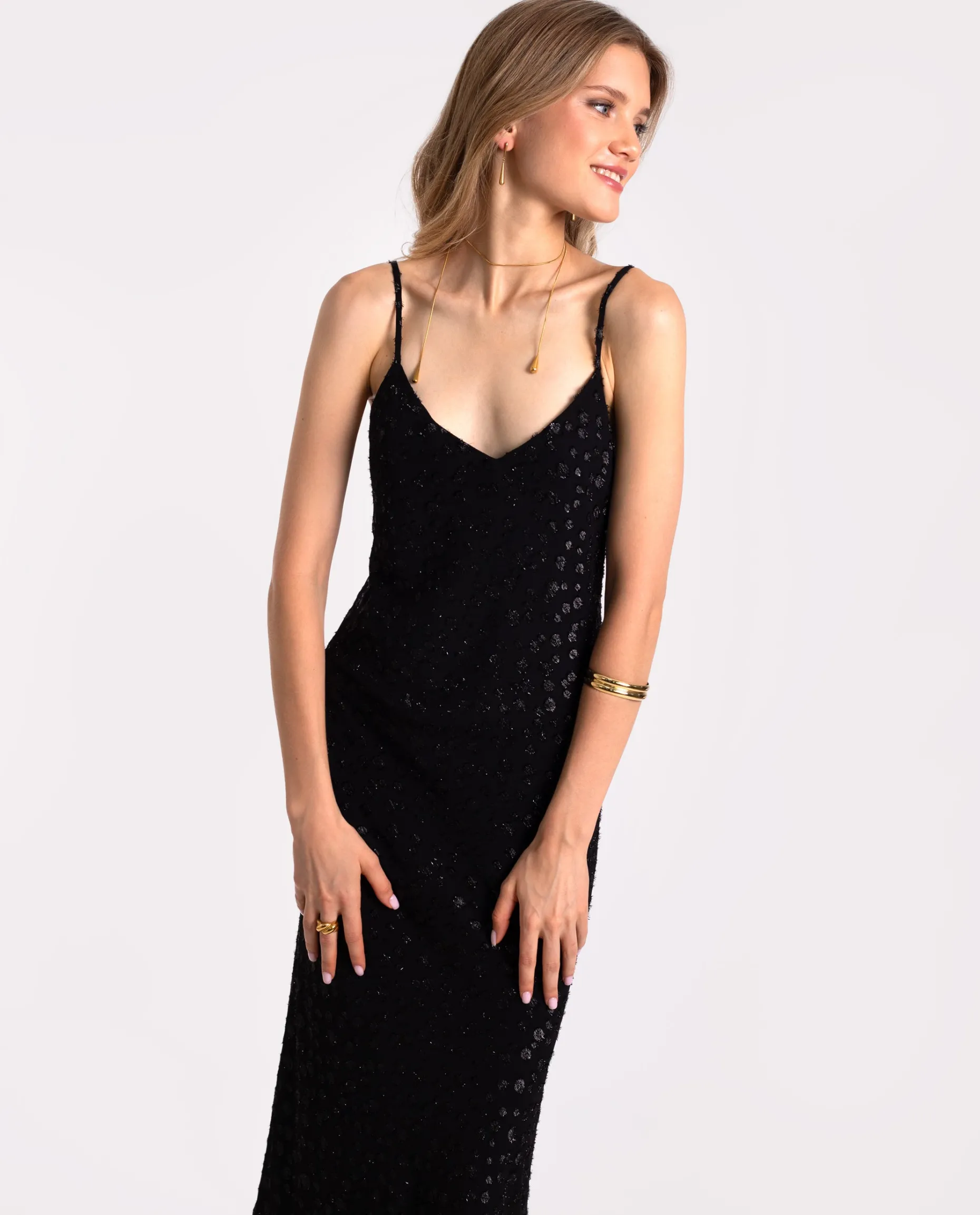 VESTIDO LATE SHOW · NEGRO