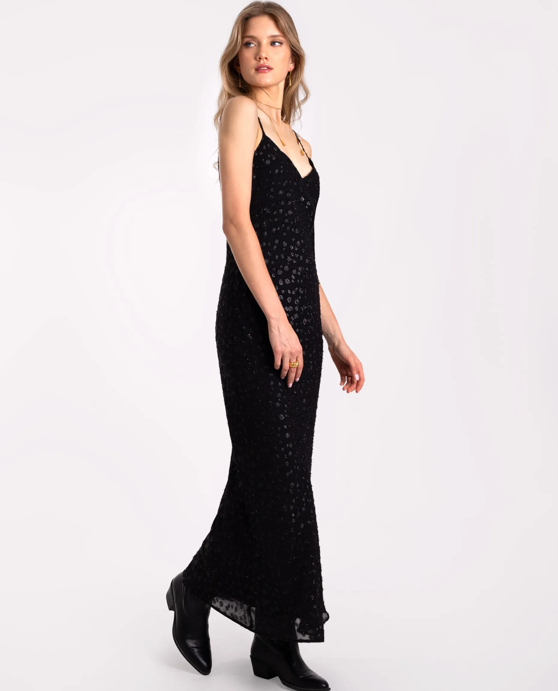 VESTIDO LATE SHOW · NEGRO