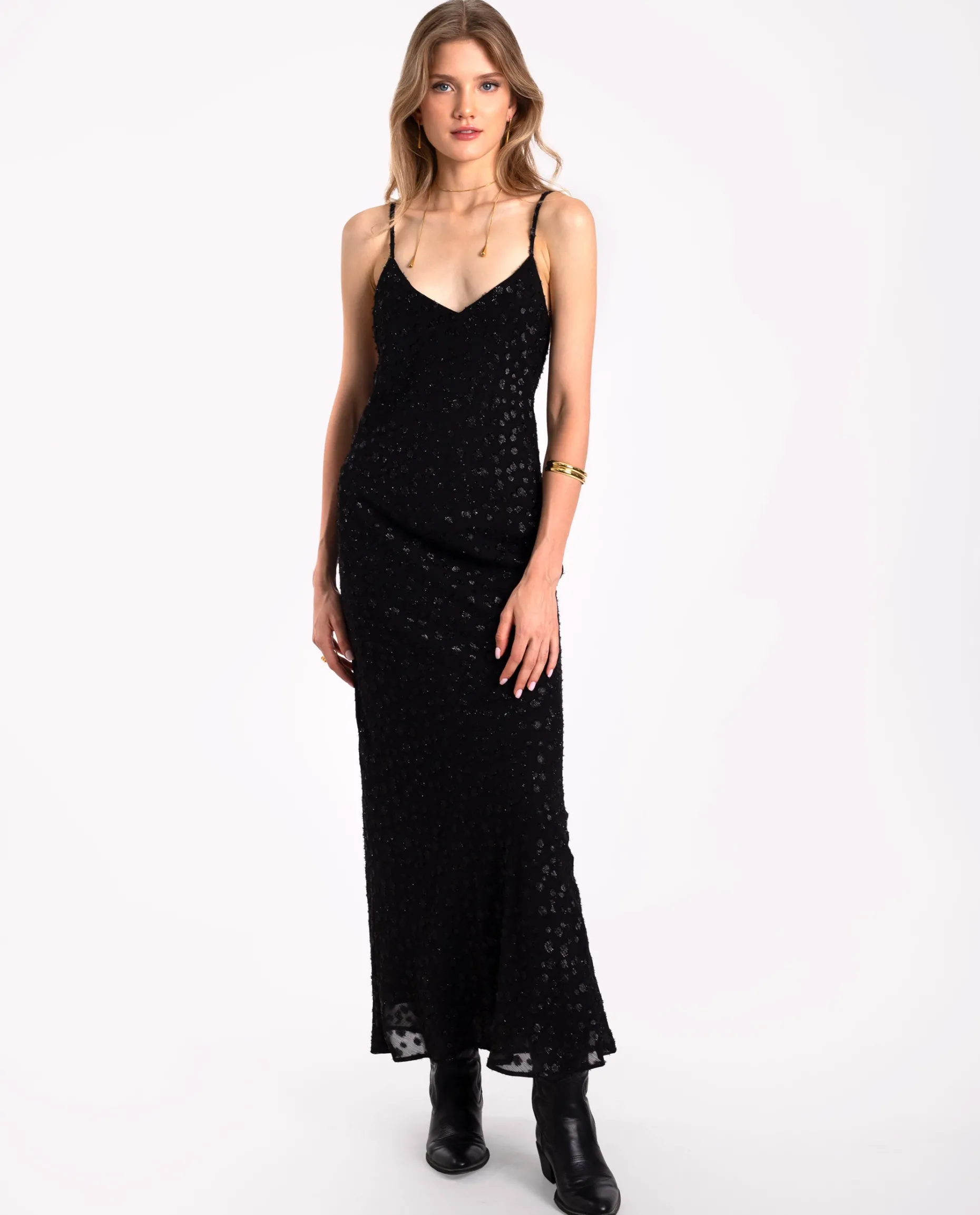 VESTIDO LATE SHOW · NEGRO