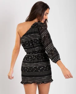 VESTIDO MAKE A WISH · NEGRO Y DORADO