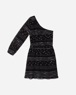 VESTIDO MAKE A WISH · NEGRO Y DORADO