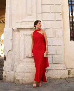 VESTIDO MRS. ABRIL · ROJO