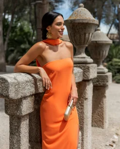 VESTIDO MRS. ARTEAGA · NARANJA