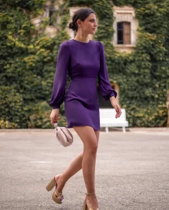 VESTIDO MRS. BAEZA · MORADO
