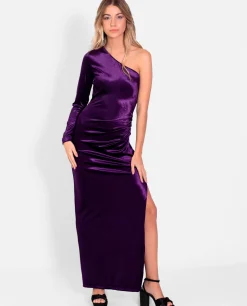 VESTIDO MRS. GONZÁLEZ · MORADO