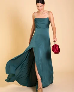 VESTIDO MRS. HUDSON · VERDE BOTELLA