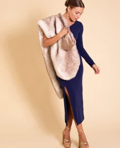 VESTIDO MRS. ÁLVAREZ · AZUL MARINO