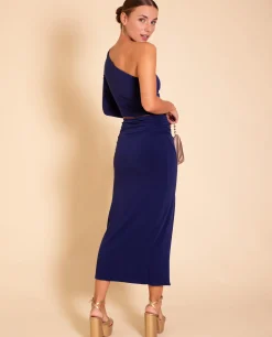 VESTIDO MRS. ÁLVAREZ · AZUL MARINO