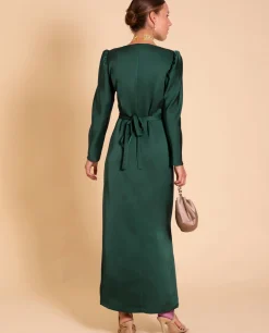 VESTIDO MRS. MONTOYA · VERDE BOTELLA