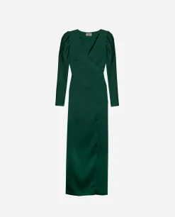 VESTIDO MRS. MONTOYA · VERDE BOTELLA