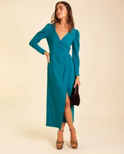 VESTIDO MRS THOMPSON · VERDE BOTELLA