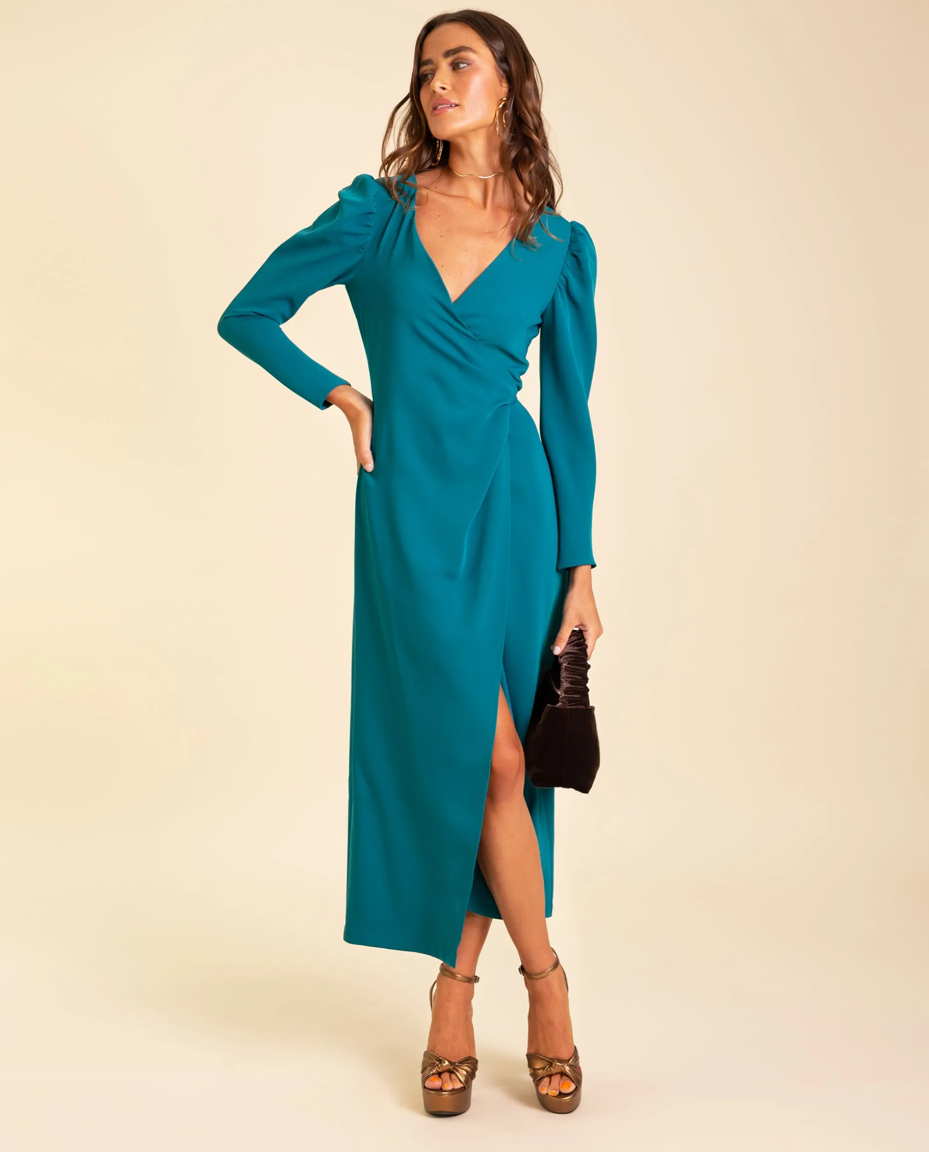 VESTIDO MRS THOMPSON · VERDE BOTELLA