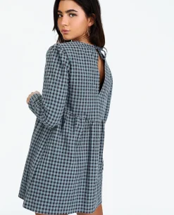 VESTIDO NEXT STOP · AZUL Y NEGRO