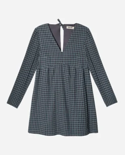 VESTIDO NEXT STOP · AZUL Y NEGRO