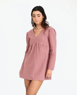 VESTIDO NEXT STOP · ROSA Y MORADO