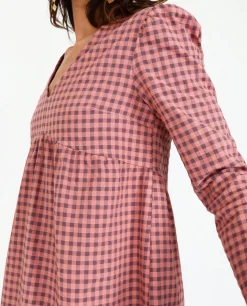 VESTIDO NEXT STOP · ROSA Y MORADO