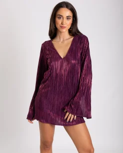 VESTIDO NIGHT AHEAD · MORADO