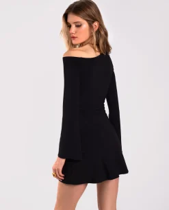 VESTIDO NIGHT ICON  · NEGRO