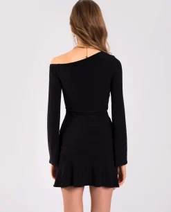 VESTIDO NIGHT ICON  · NEGRO