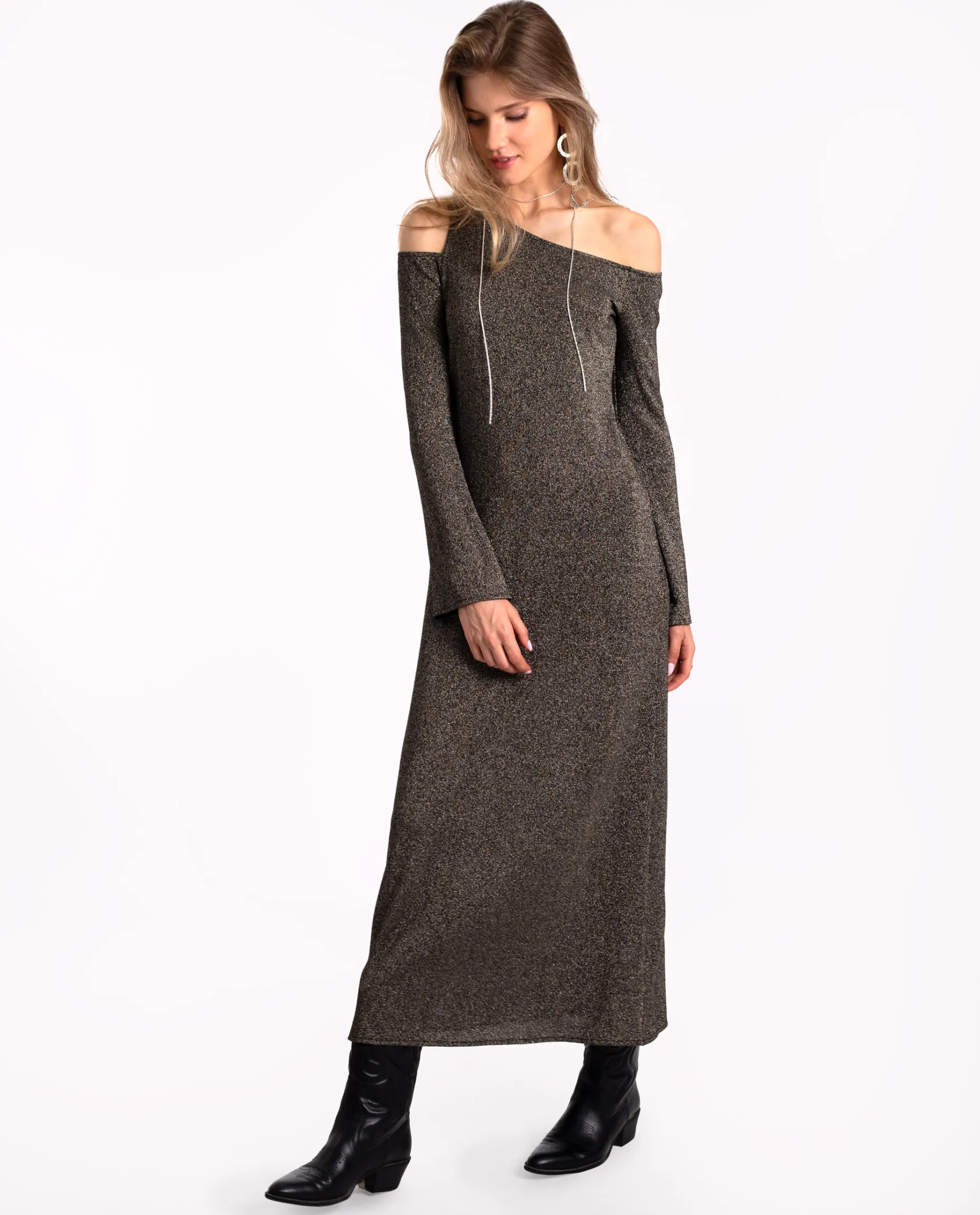 VESTIDO NIGHTGLOW · NEGRO