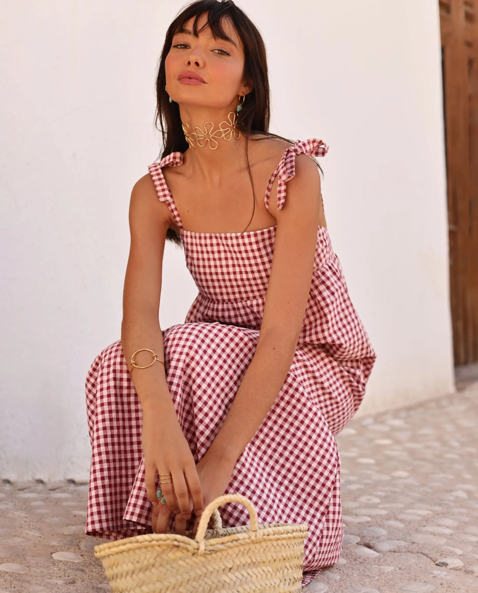 VESTIDO OLIVIA · BURDEOS