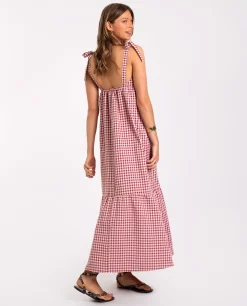 VESTIDO OLIVIA · BURDEOS