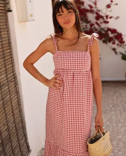 VESTIDO OLIVIA · BURDEOS