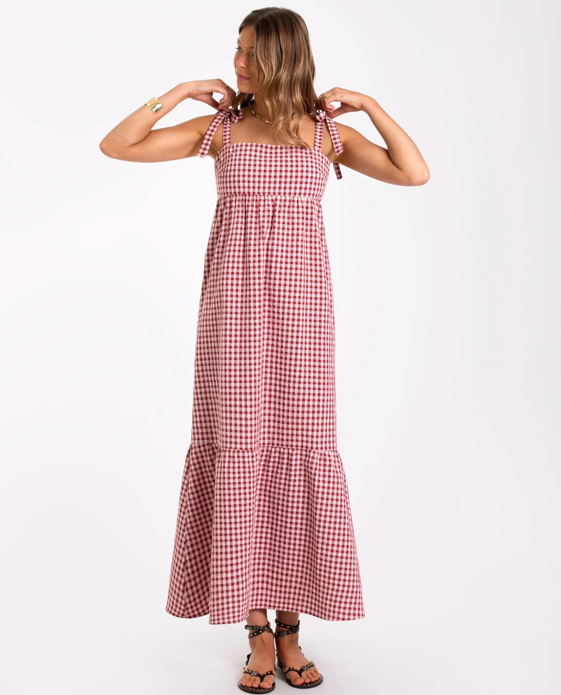 VESTIDO OLIVIA · BURDEOS