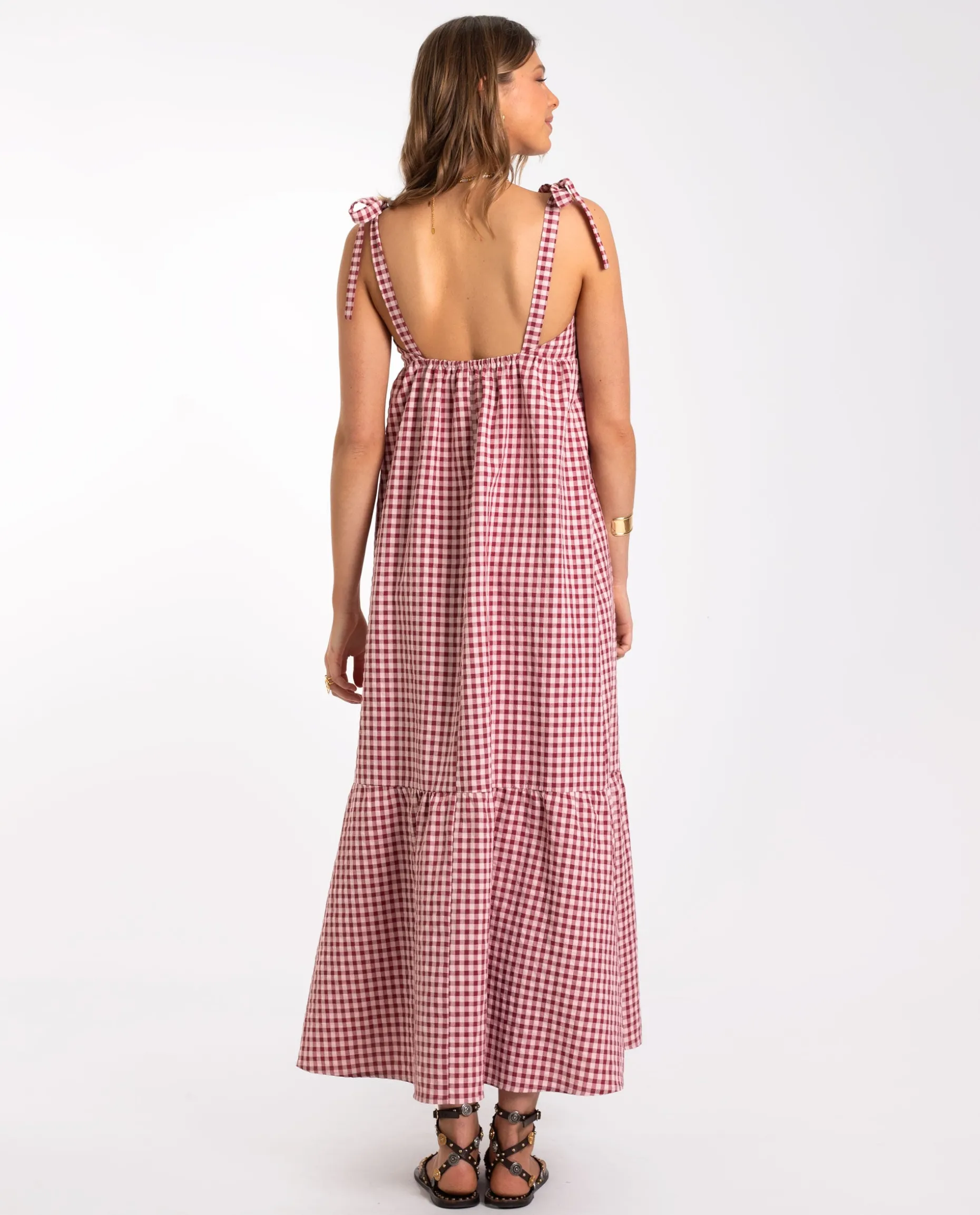 VESTIDO OLIVIA · BURDEOS