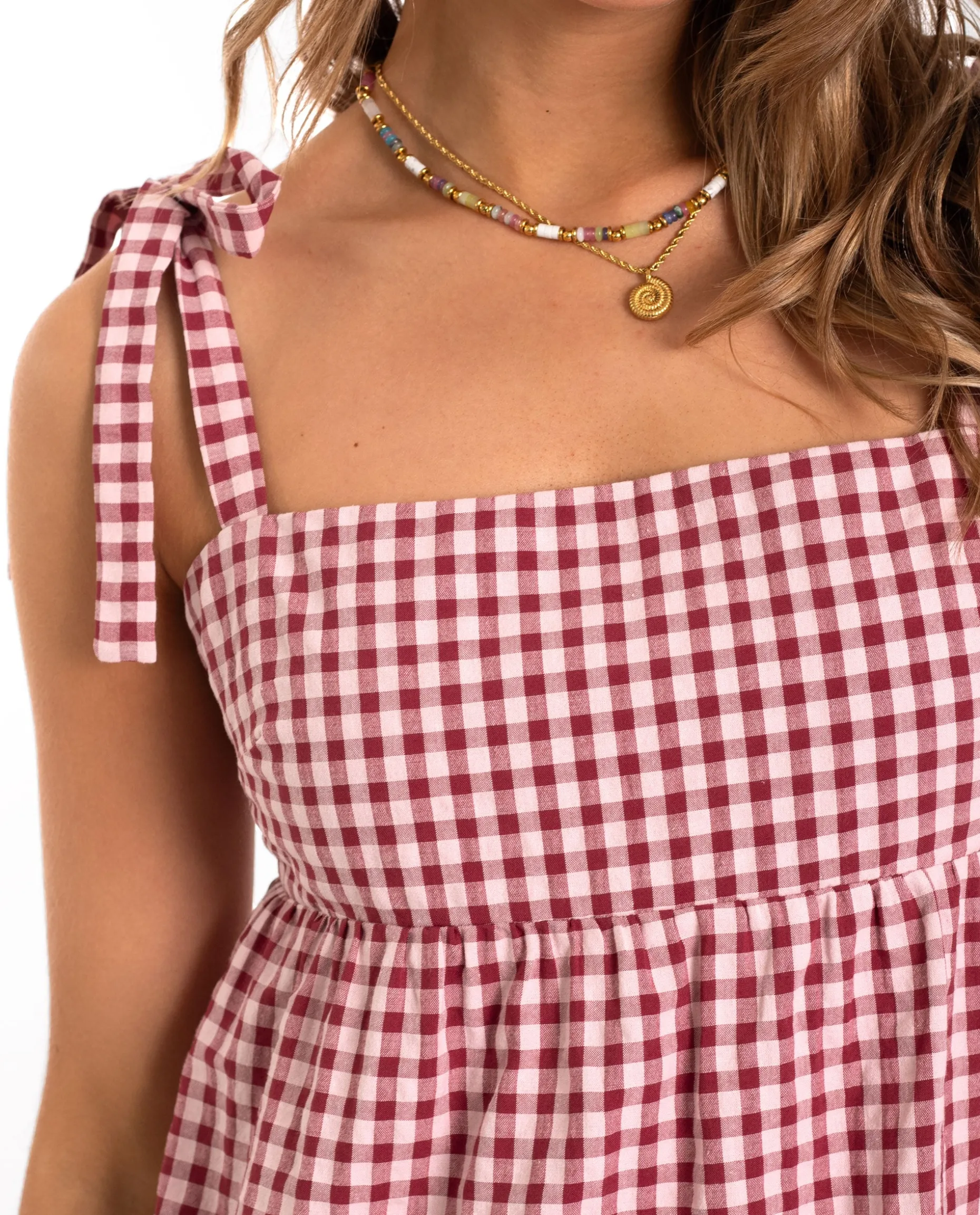 VESTIDO OLIVIA · BURDEOS