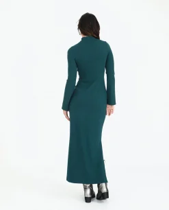 VESTIDO SKYLINES · VERDE BOTELLA