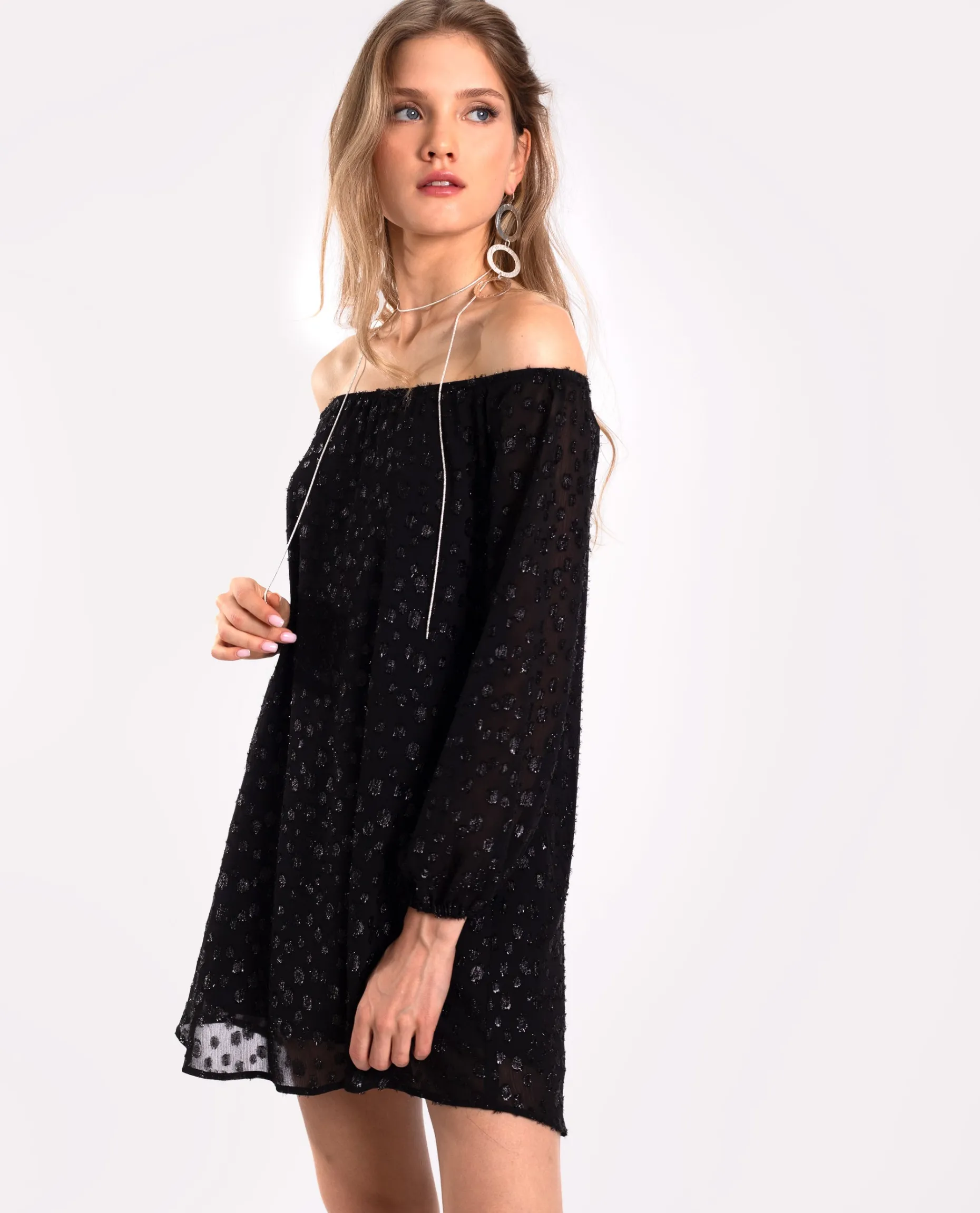 VESTIDO STARRY BLISS · NEGRO