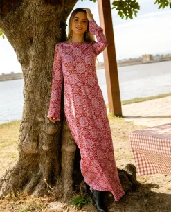 VESTIDO WILDFLOWER · COBRE Y LILA