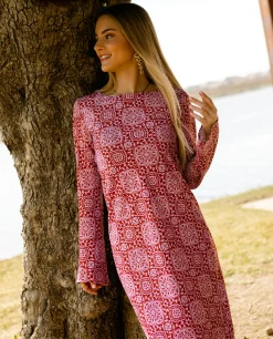 VESTIDO WILDFLOWER · COBRE Y LILA